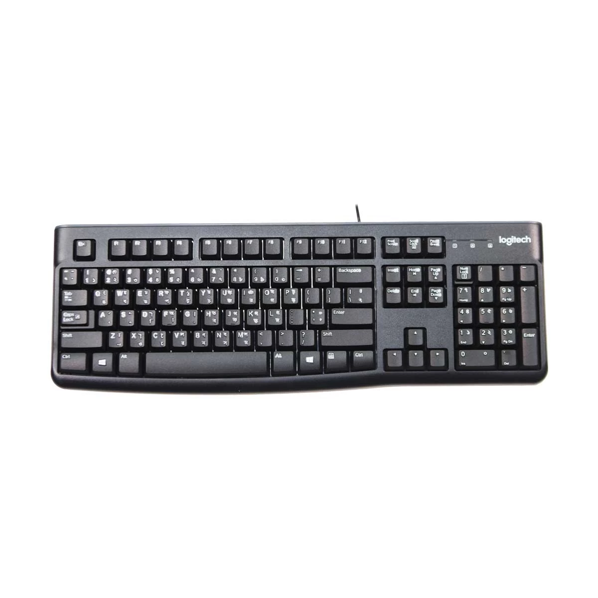 Logitech K120 Black USB Keyboard with Bangla
