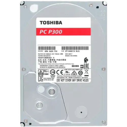 Toshiba P300 1TB 3.5 Inch SATA 7200RPM Desktop Hard Drive