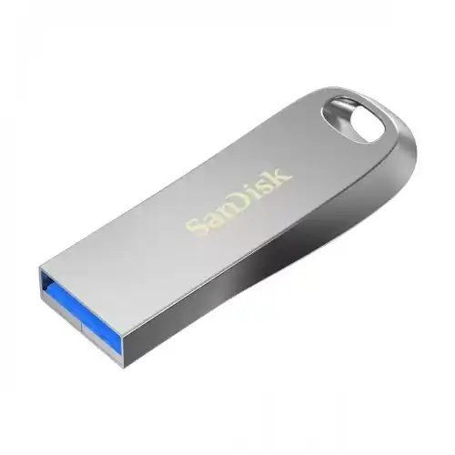 SanDisk 64GB Ultra Luxe USB 3.2 Metal Silver Pen Drive